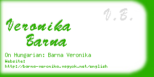 veronika barna business card